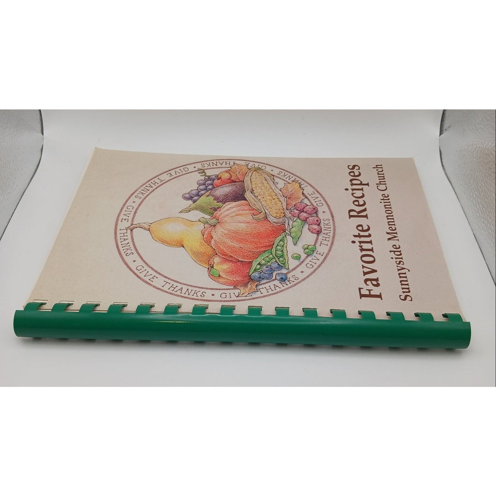 Favorite Recipes Sunnyside Mennonite Church Cookbook 1997 Vintage Spiral