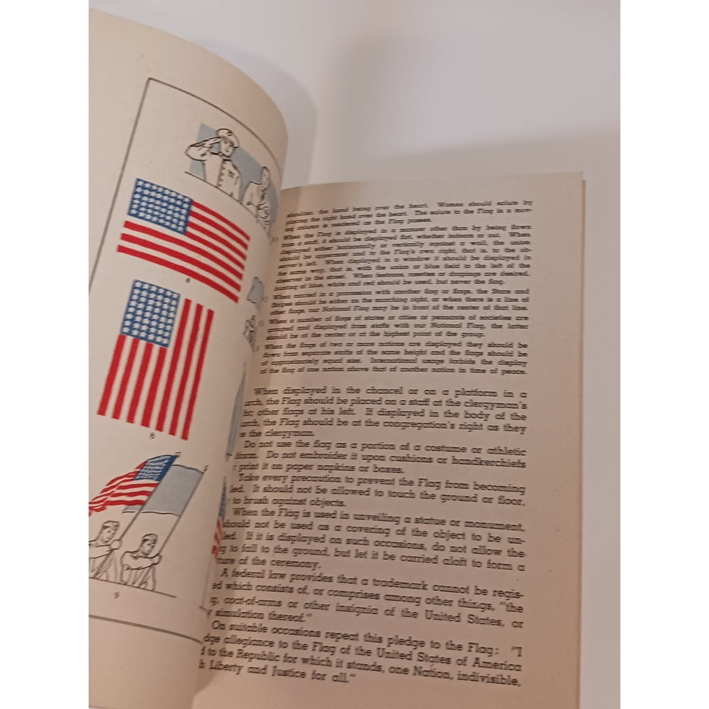 1940s US Marine Corps How To Respect & Display Our Flag Pamphlet Ephemera