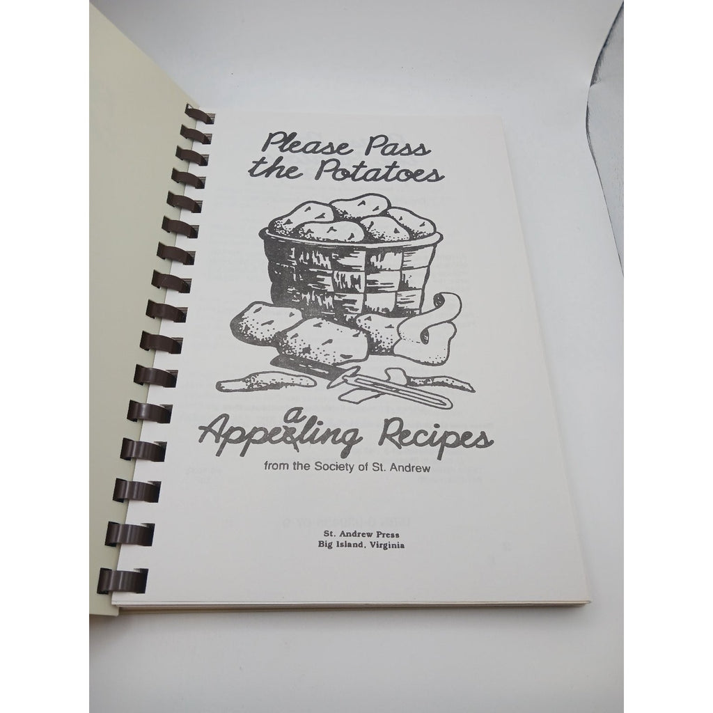 Please Pass the Potatoes Cookbook Society of St Andrew Recipes Spiral Bound VA