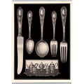 1930s FONTAINE INTERNATIONAL STERLING Silverware Print Advertisement Art Deco