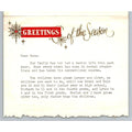 1958 Christmas Letter Card D R Trevithick Postmaster Family History Ephemera