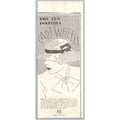 1930s Fashion Advertisement Cartwheel Hat Millinery Ephemera Art Deco Woman