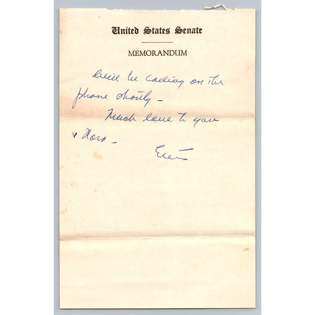 3 Page Estes Kefauver Talks About Campaigning Hand Wrote Personal Letter To Dad