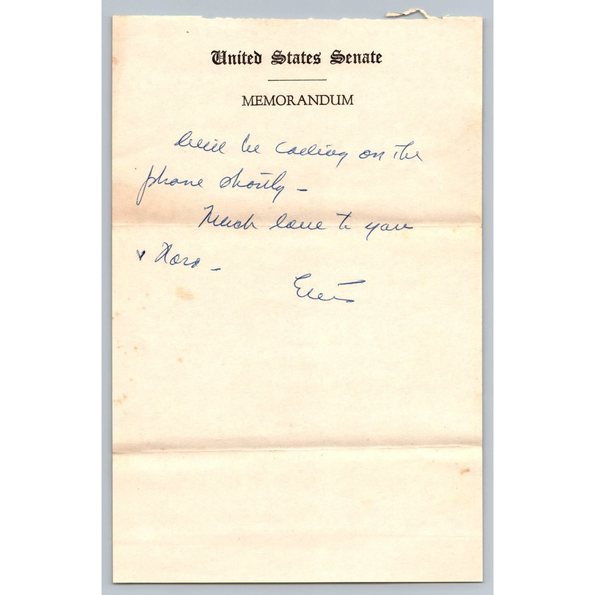 3 Page Estes Kefauver Talks About Campaigning Hand Wrote Personal Letter To Dad