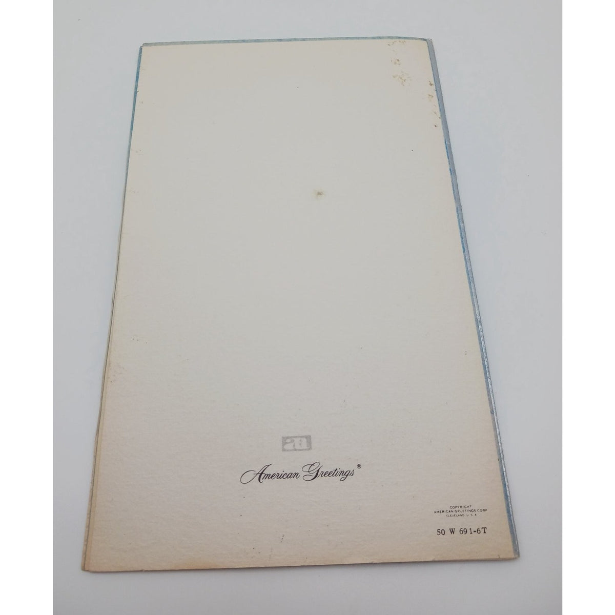 Vintage American Greetings Wedding Card Best Wishes Bride Groom Floral Bells