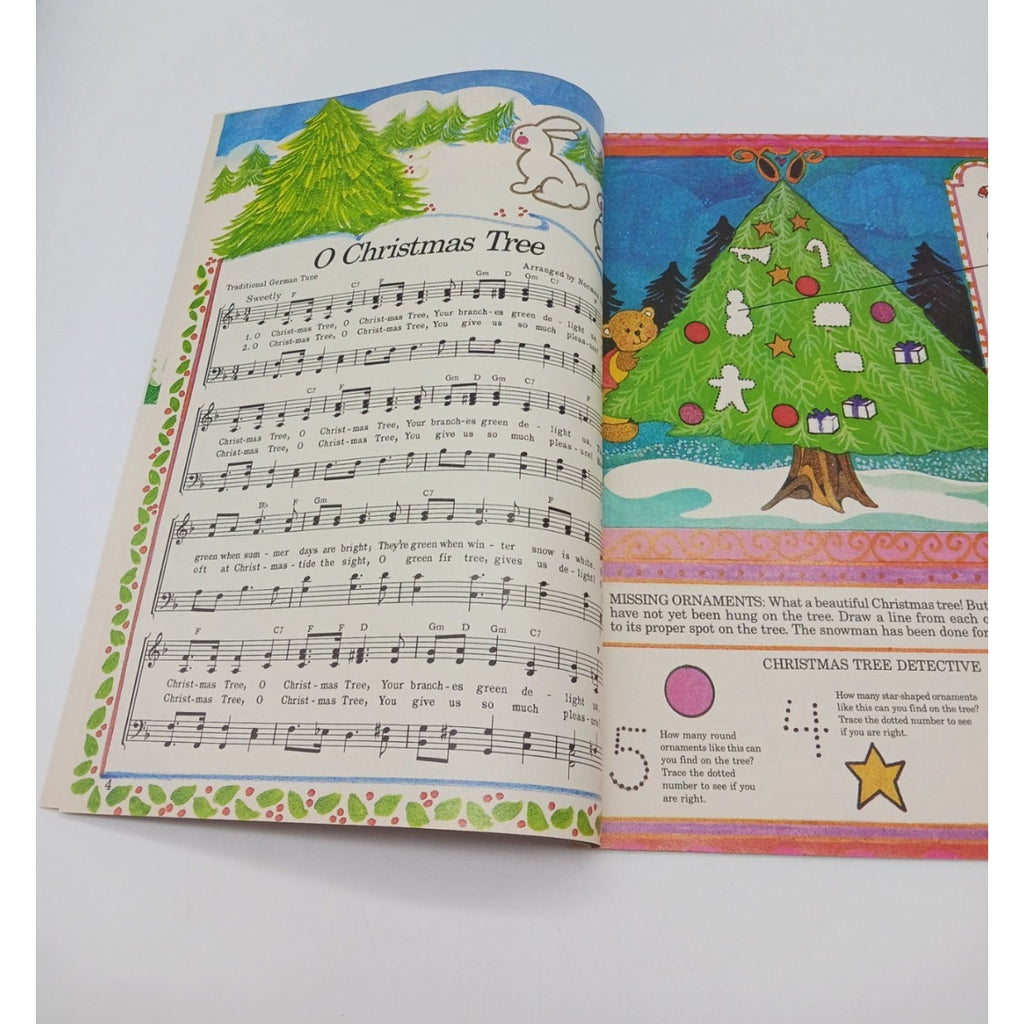 Unused 1985 Shoney's Special Christmas Songs Activities Booklet Book Children
