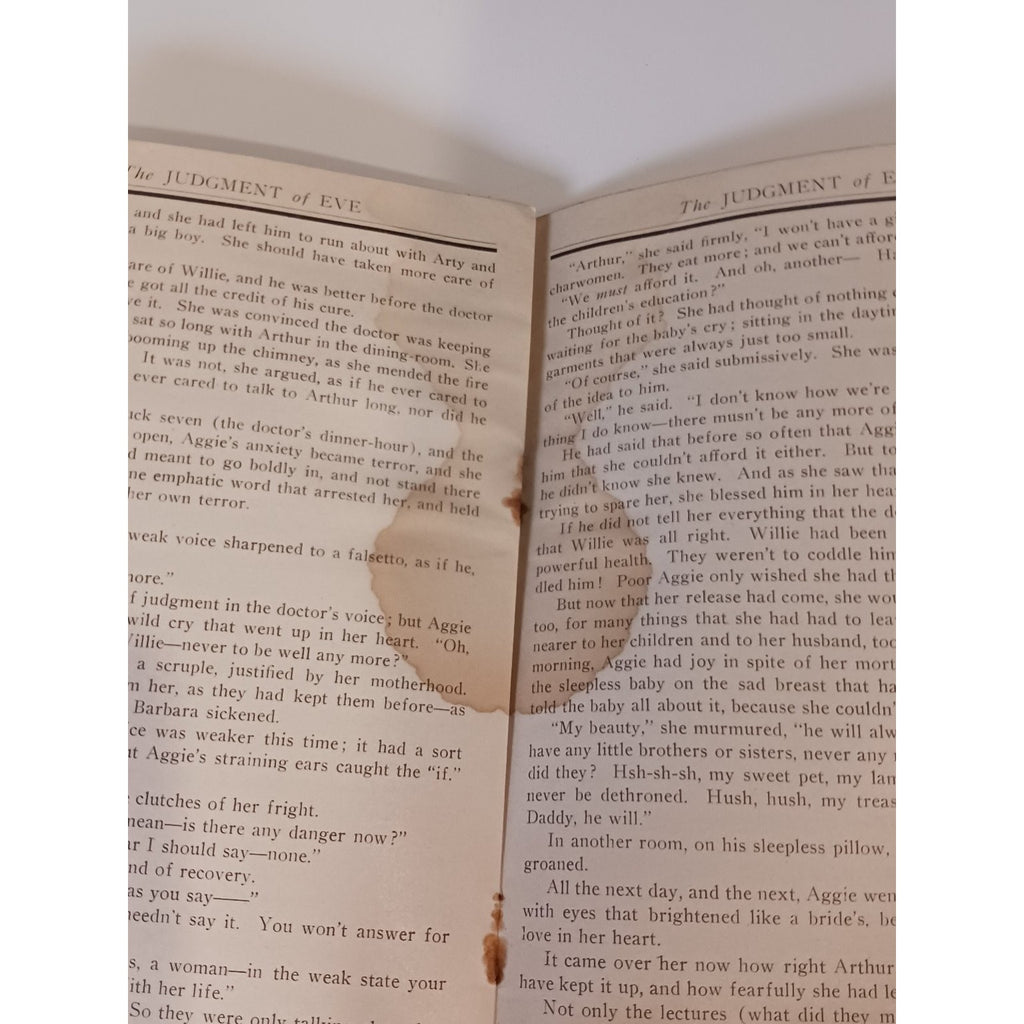 1907 The Judgment of Eve May Sinclair Short Story Booklet Ephemera Kefauver