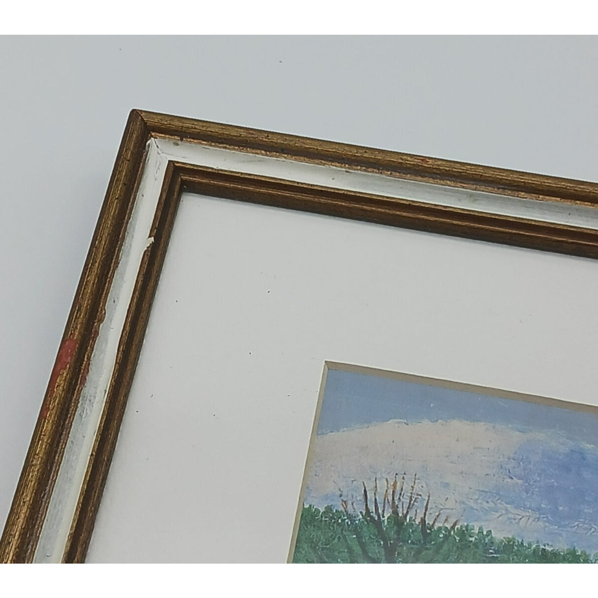 Christmas Scene By Rodman Pell Winter Village Signed Framed Matted Print Folk