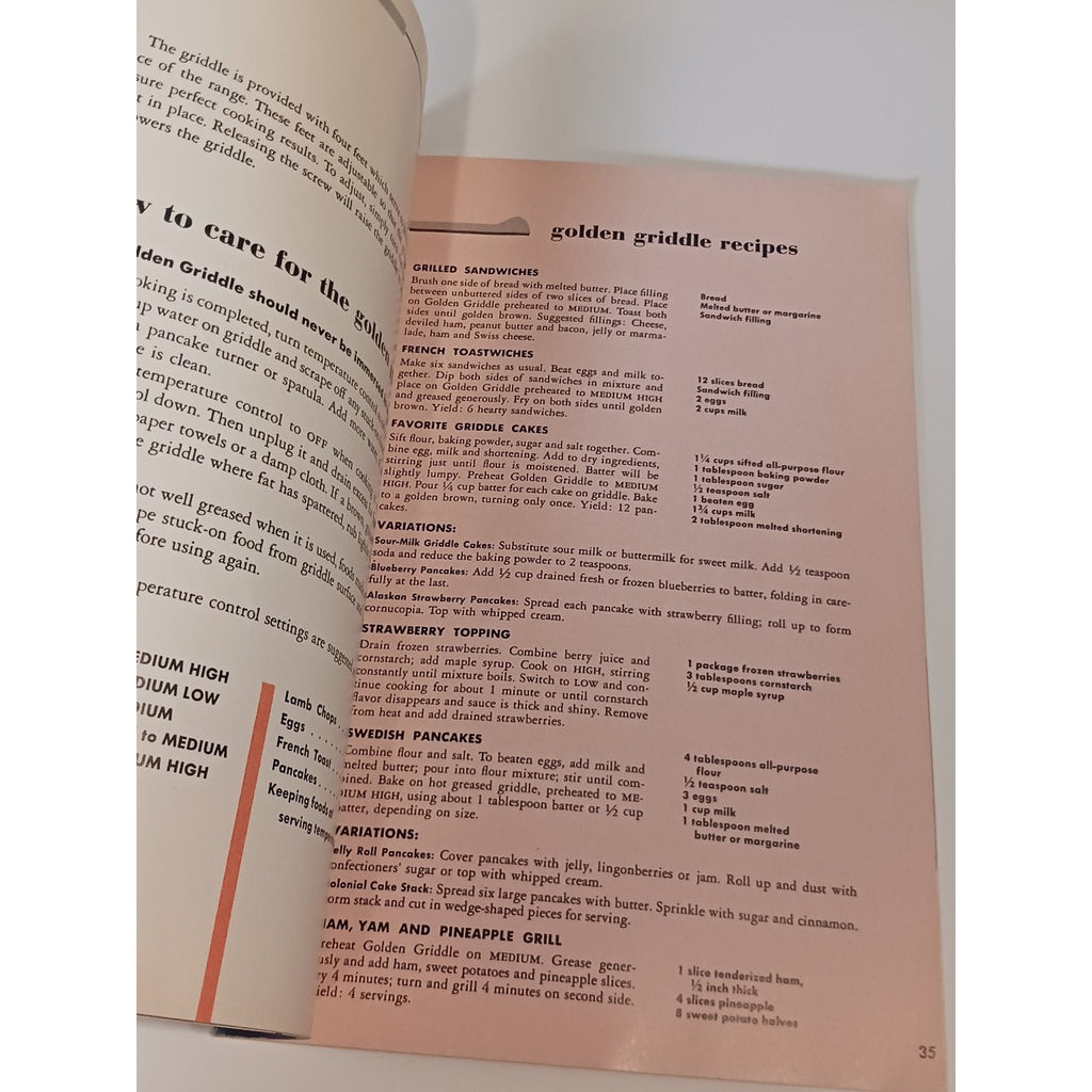 1954 Hotpoint Electric Range Manual Cookbook Vintage Mid-Century Appliance