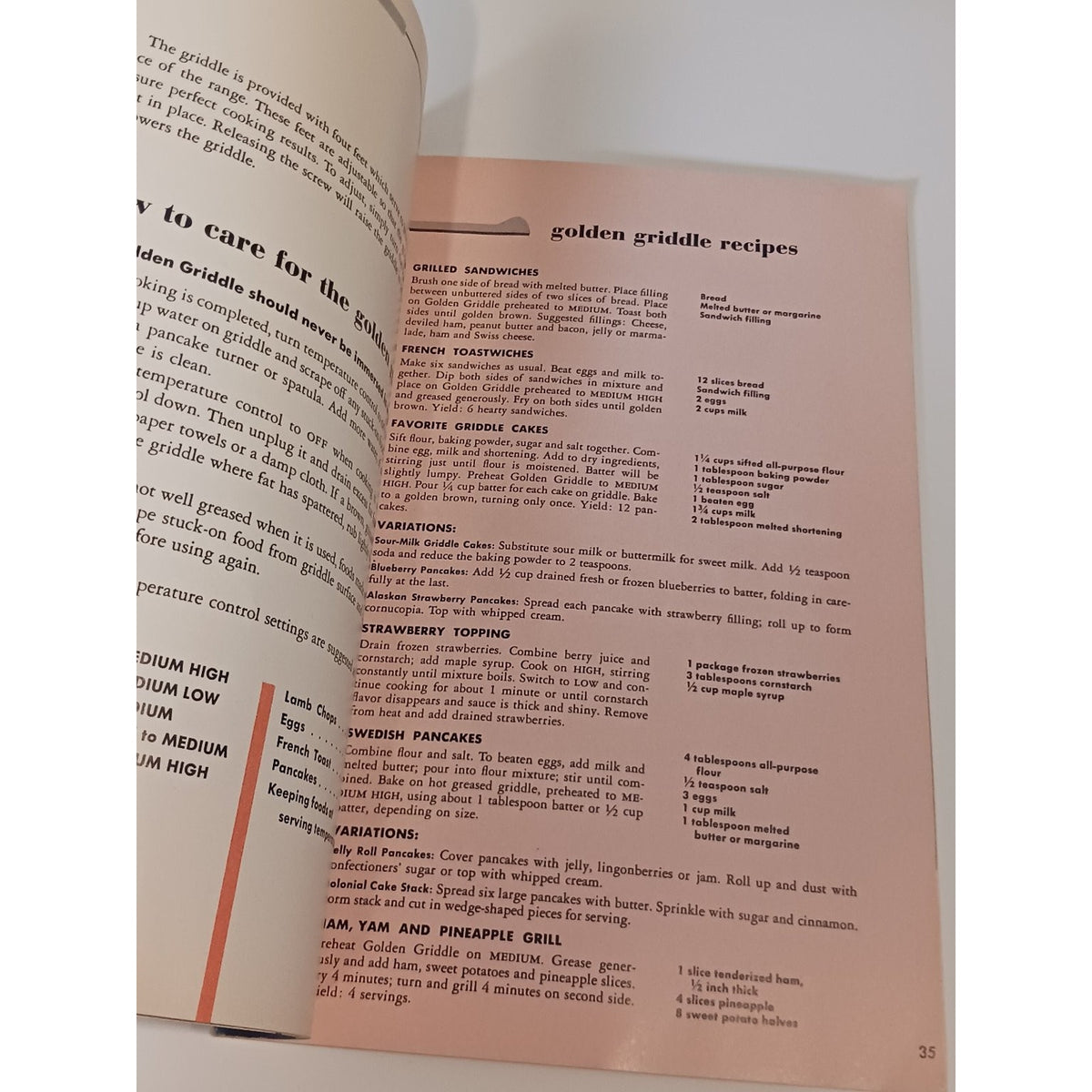 1954 Hotpoint Electric Range Manual Cookbook Vintage Mid-Century Appliance