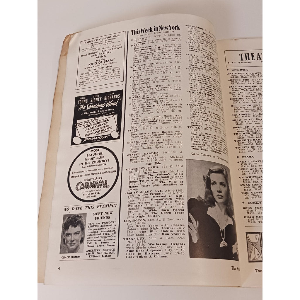 1946 Metropolitan Host NYC Weekly Guide Bill Callahan Broadway Call Me Mister