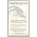 1933 Carson Pirie Scott Delettrez Facial Ad 1930s Vintage Beauty Salon Ephemera