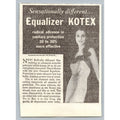 1933 Kotex Equalizer Sanitary Napkin Print Ad Vintage Pretty Woman Ephemera