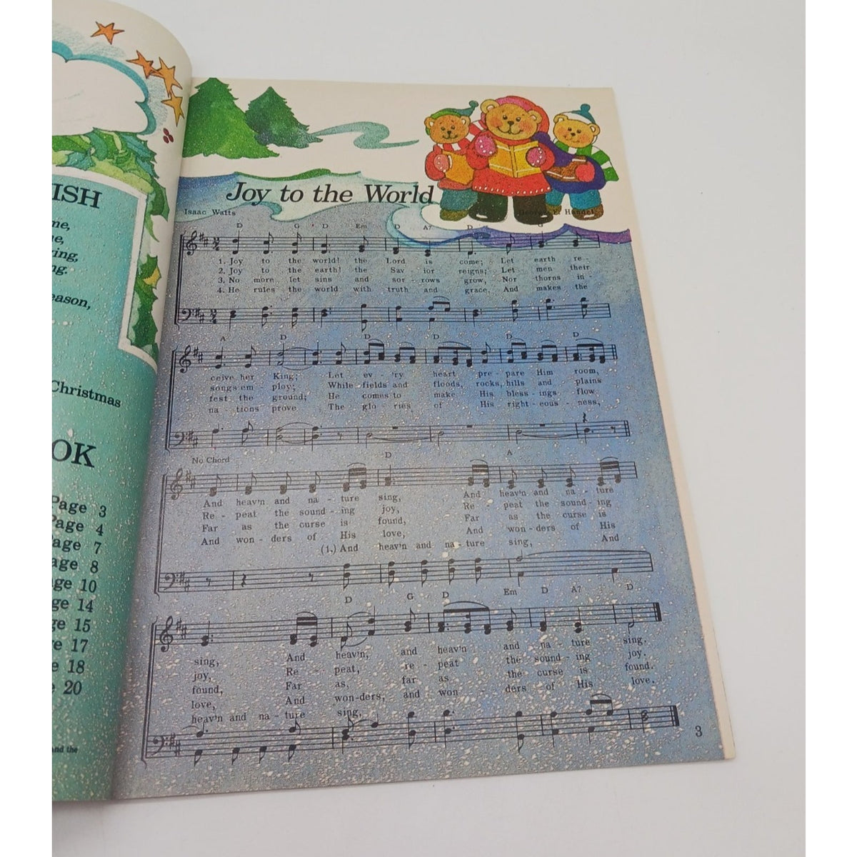 Unused 1985 Shoney's Special Christmas Songs Activities Booklet Book Children