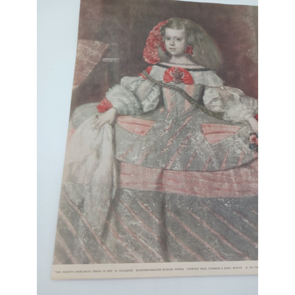 1937 Print The Infanta Teresa In Red Velasquez National Committee For Art