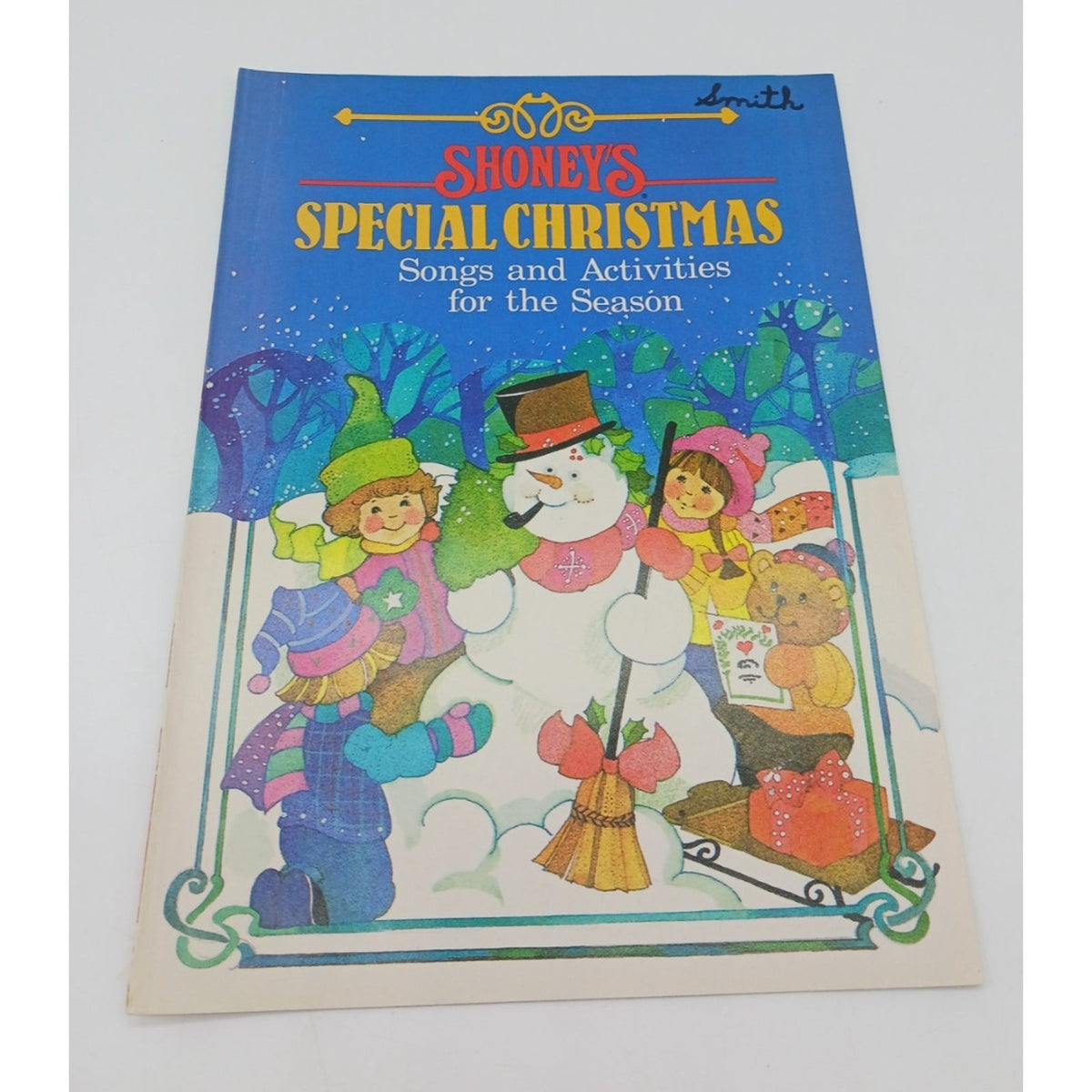 Unused 1985 Shoney's Special Christmas Songs Activities Booklet Book Children