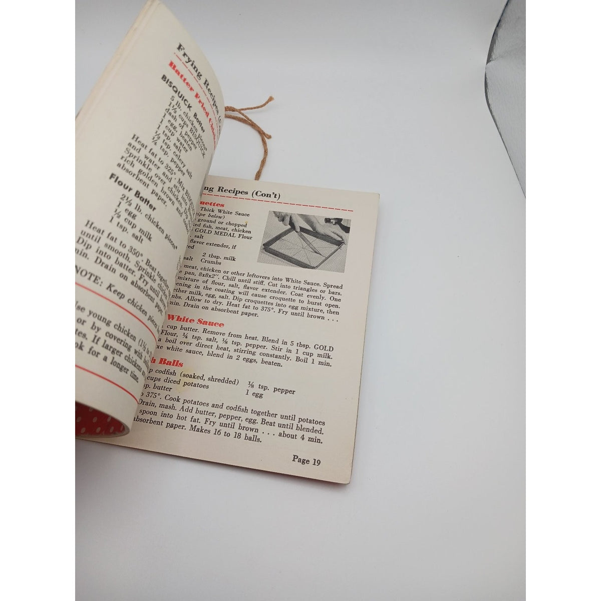 Vintage 1953 General Mills Automatic Fryer Cooker Recipe Booklet