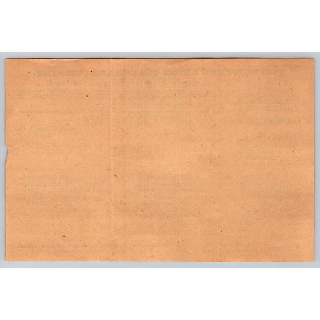 1907 Western Union Telegram Champoton Mexico International Lumber & Development