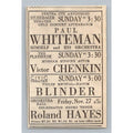 Paul Whiteman Roland Hayes 1931 Chicago Concert Print Ad Bertha Ott