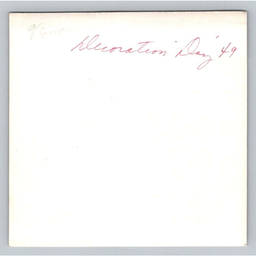 Baby Infant 1949 Snapshot Photograph Decoration Day American Flags Americana