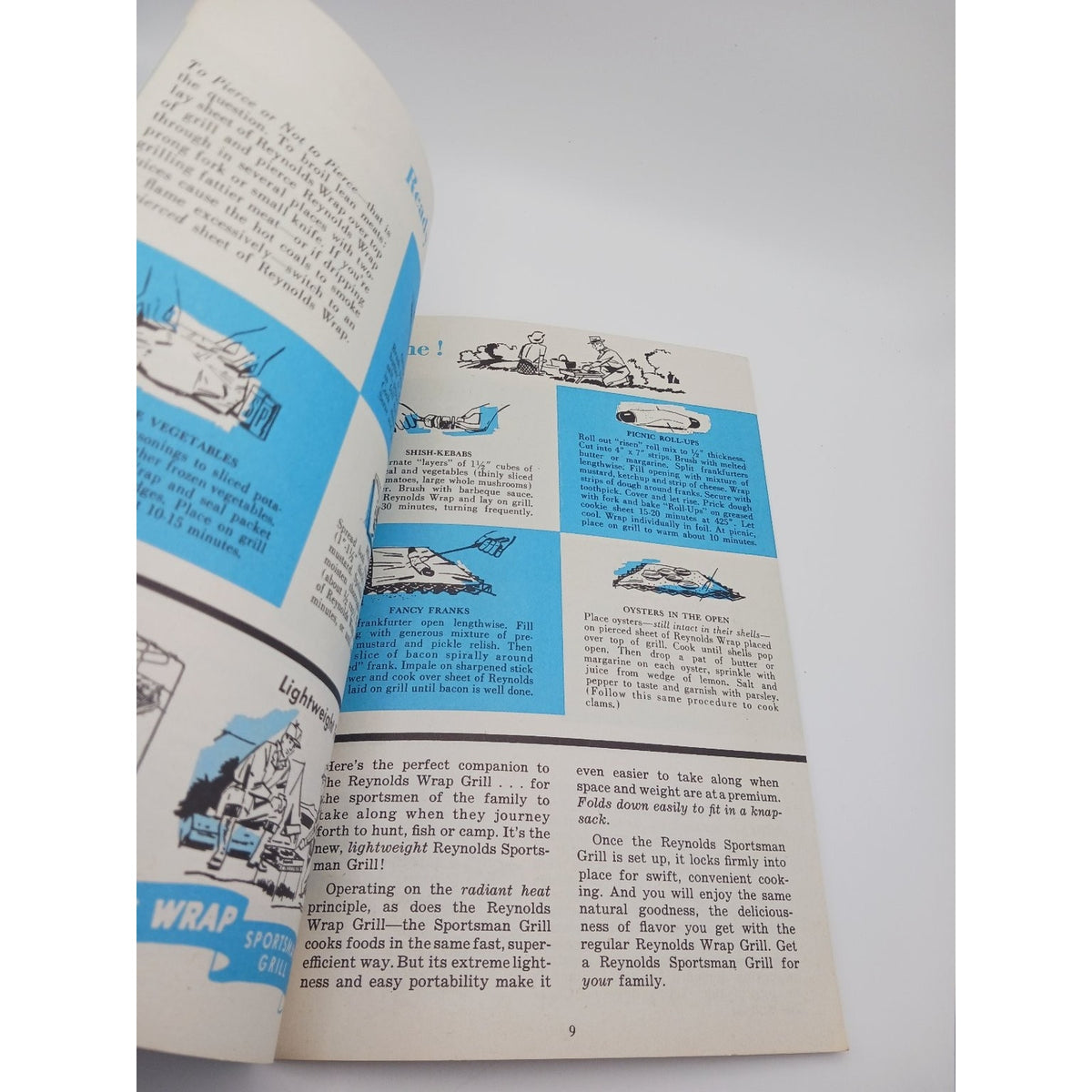 Vintage Reynolds Wrap Casual Cooking Recipe Booklet 1954 Grilling Tips