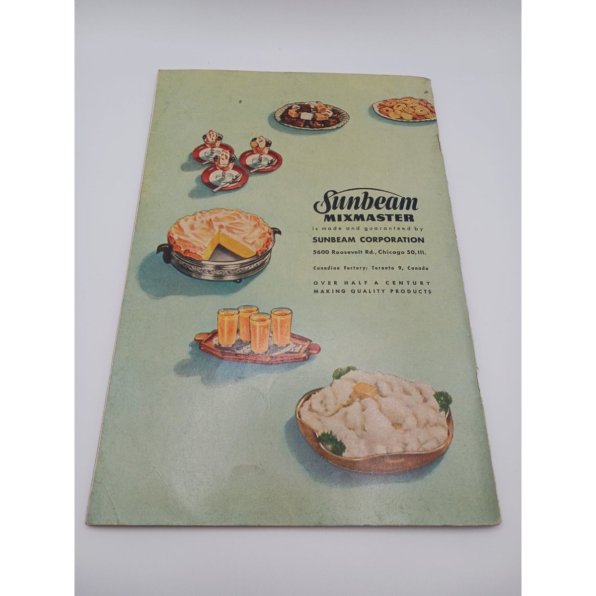 Vintage Sunbeam Automatic Mixmaster Model 9 Recipe Instruction Booklet 1940s