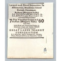 1930s Great Lakes Transit Steamship Cruise Ad Buffalo Niagara Falls Chicago