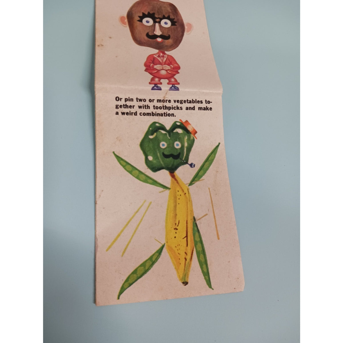 1960s Vintage Mr Potato Head Instructions Insert Flyer Vegetables Ephemera