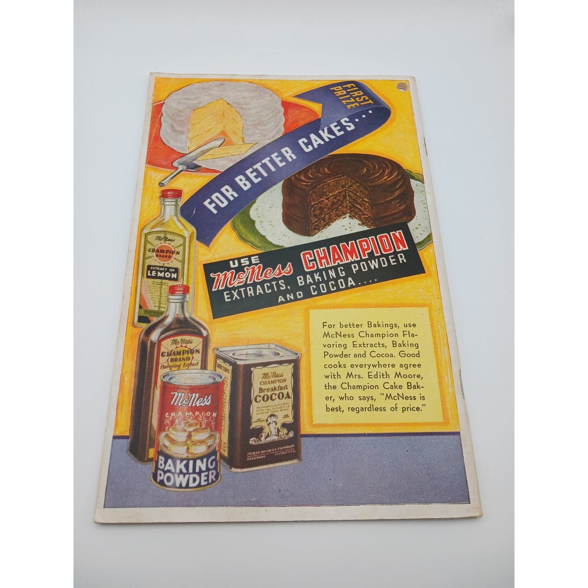 McNess Recipes From Round The World Cookbook Booklet Vintage International