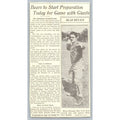 1930s Chicago Bears New York Giants NFL Newspaper Clipping Harry Newman George