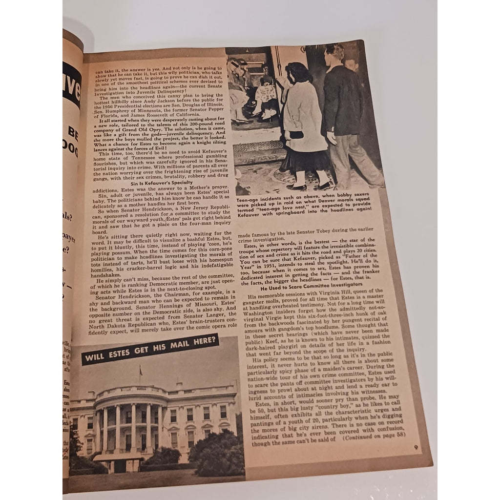 1950s Confidential Magazine Ava Gardner Estes Kefauver Vintage Scandal Newsstand