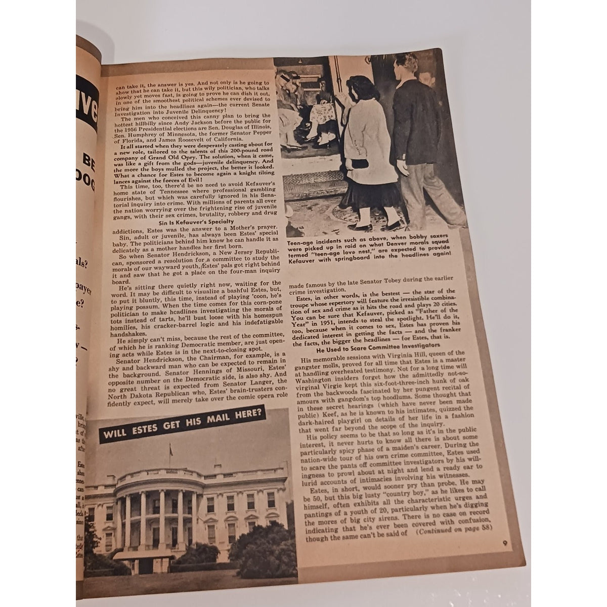1950s Confidential Magazine Ava Gardner Estes Kefauver Vintage Scandal Newsstand