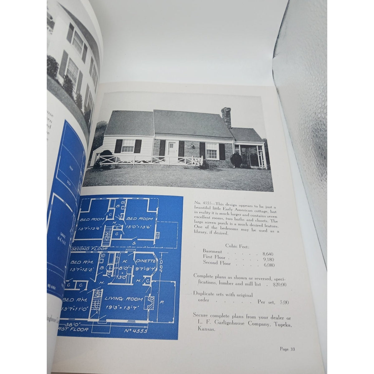 Vintage L F Garlinghouse Colonial Homes House Floor Plan Booklet MCM Mid Century