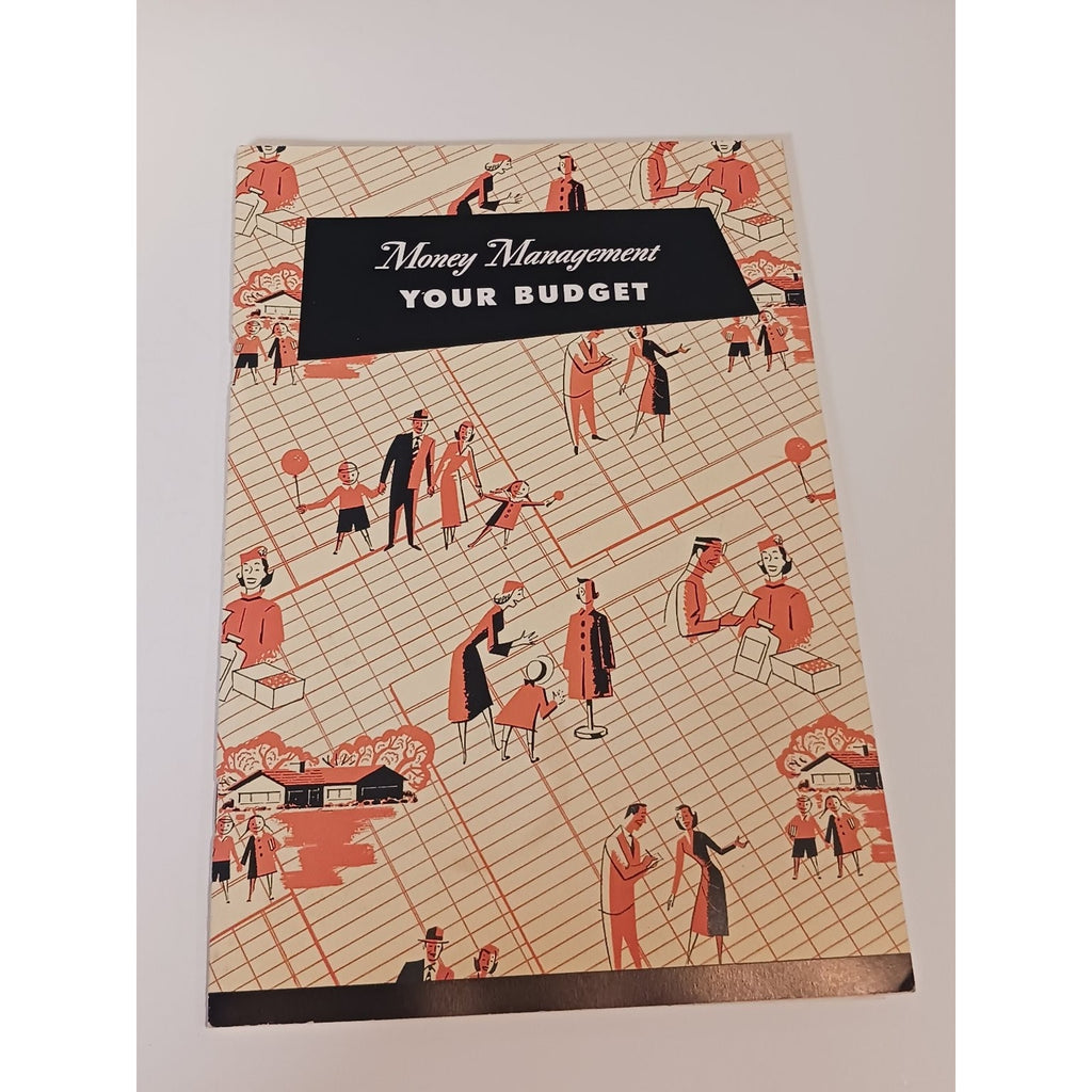 1951 Household Finance Money Management Budget Planner Booklet Mid Century