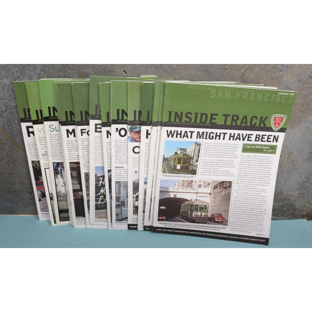 Approx 80 Inside Track Market Street Railway Magazine Historic San Francisco Lot