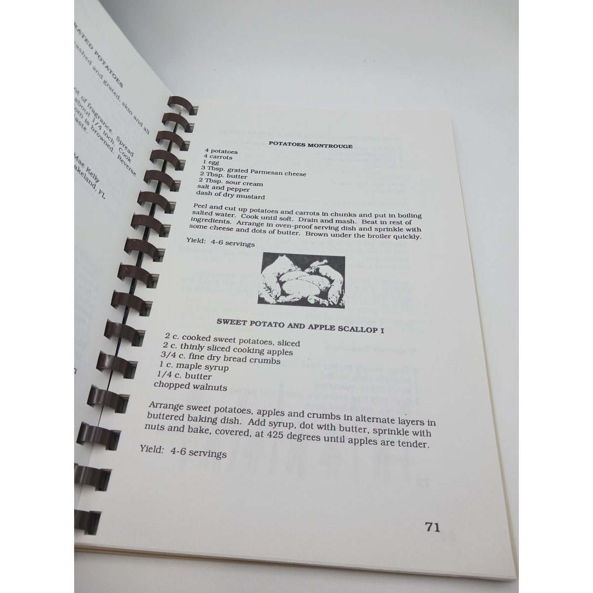 Please Pass the Potatoes Cookbook Society of St Andrew Recipes Spiral Bound VA