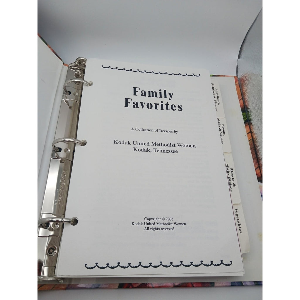 Family Favorites Kodak Tn United Methodist Women Cookbook 2003 Fundcraft Recipes