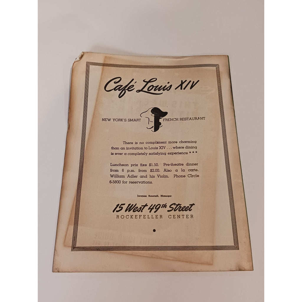 1946 Metropolitan Host NYC Weekly Guide Bill Callahan Broadway Call Me Mister