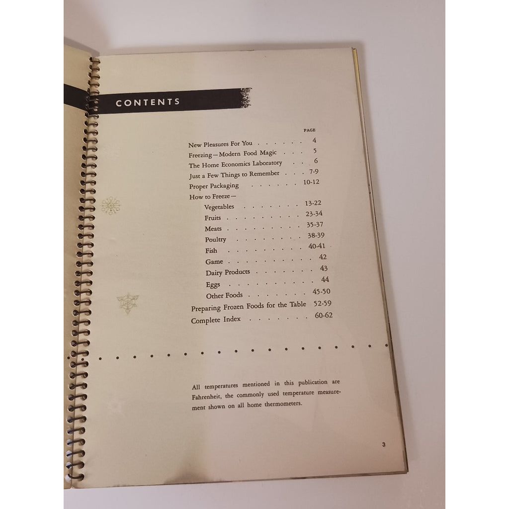 1947 International Harvester How to Freeze Foods Recipe Manual Cookbook Vintage