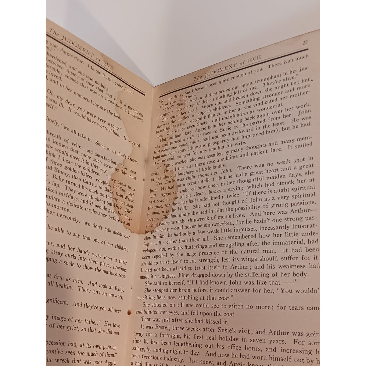 1907 The Judgment of Eve May Sinclair Short Story Booklet Ephemera Kefauver