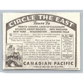 1930s Canadian Pacific Circle The East Travel Cruise Print Ad S S Duchess