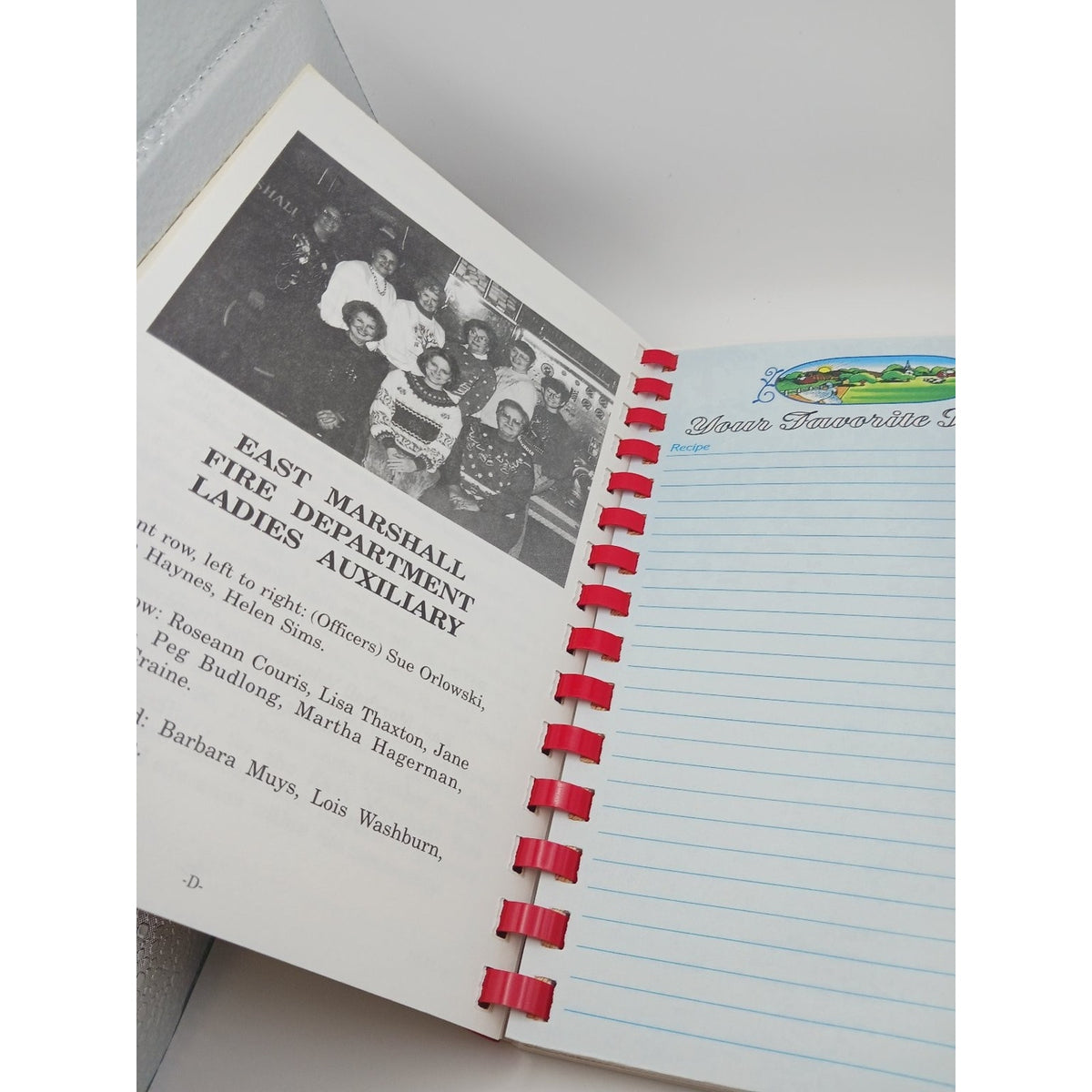 Our Best Home Cooking Ladies Auxiliary East Marshall Fire Dept 1991 Cookbook Tn