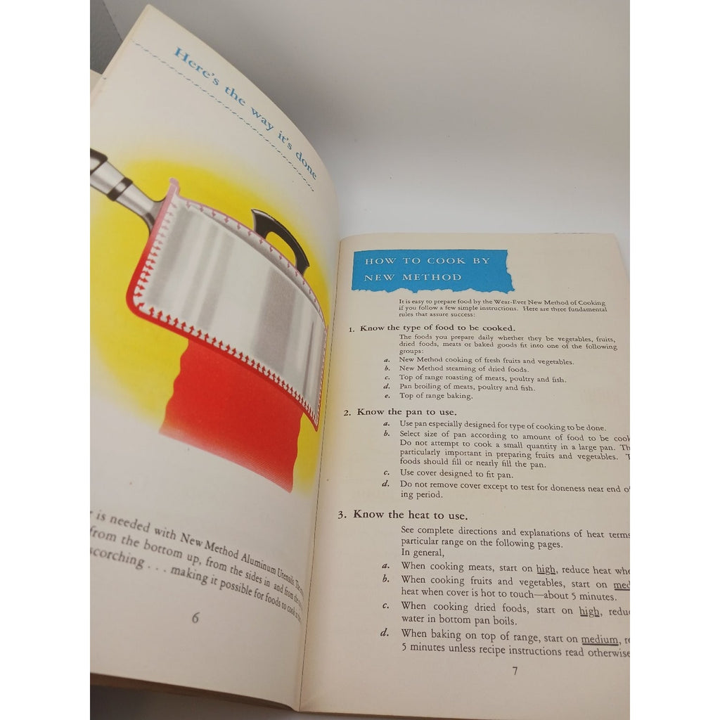 Vintage 1948 Wear Ever New Method Cooking Instruction Book Booklet