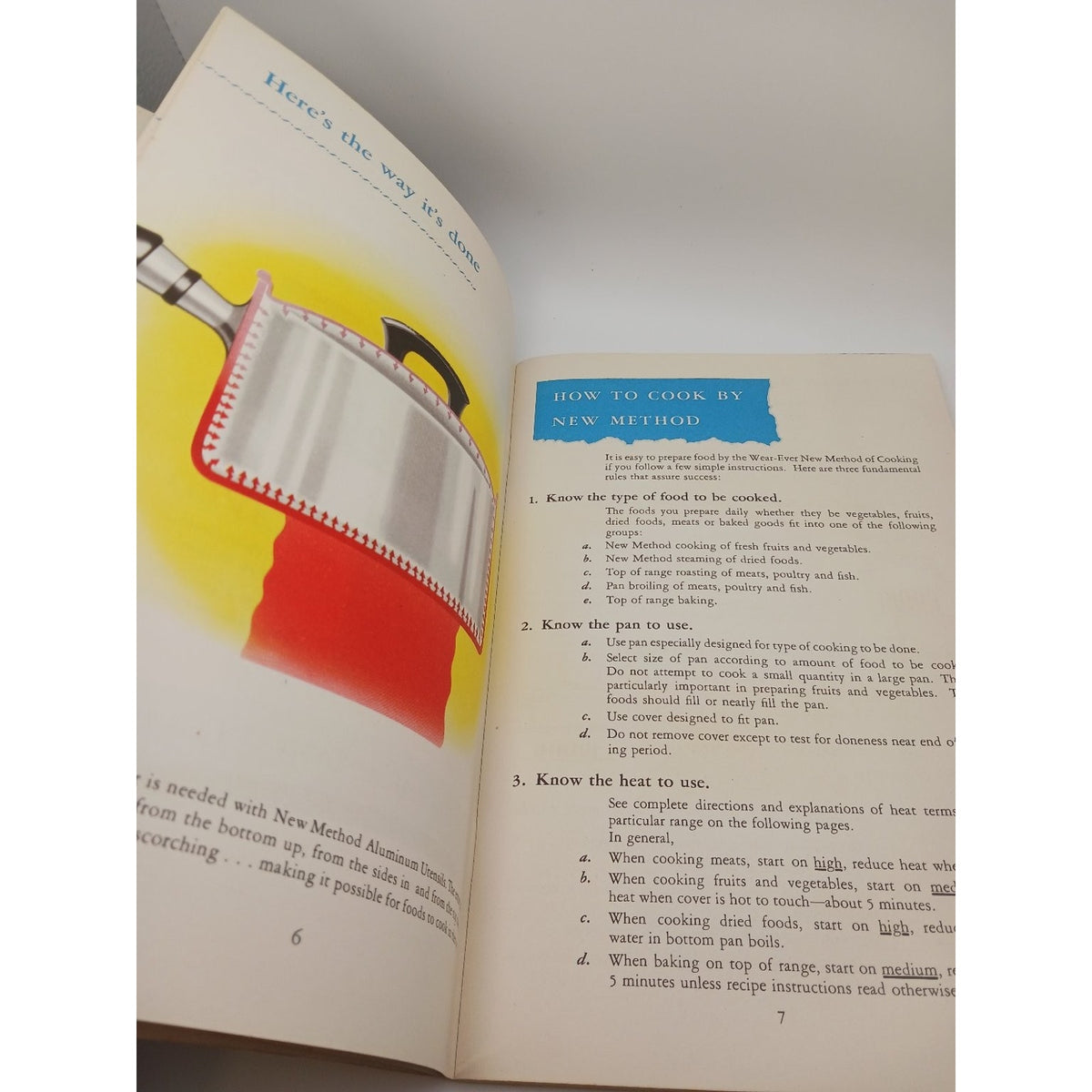 Vintage 1948 Wear Ever New Method Cooking Instruction Book Booklet