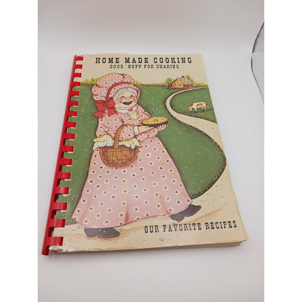 Home Made Cooking Our Favorite Recipes Spiral Bound 1989 Cookbook